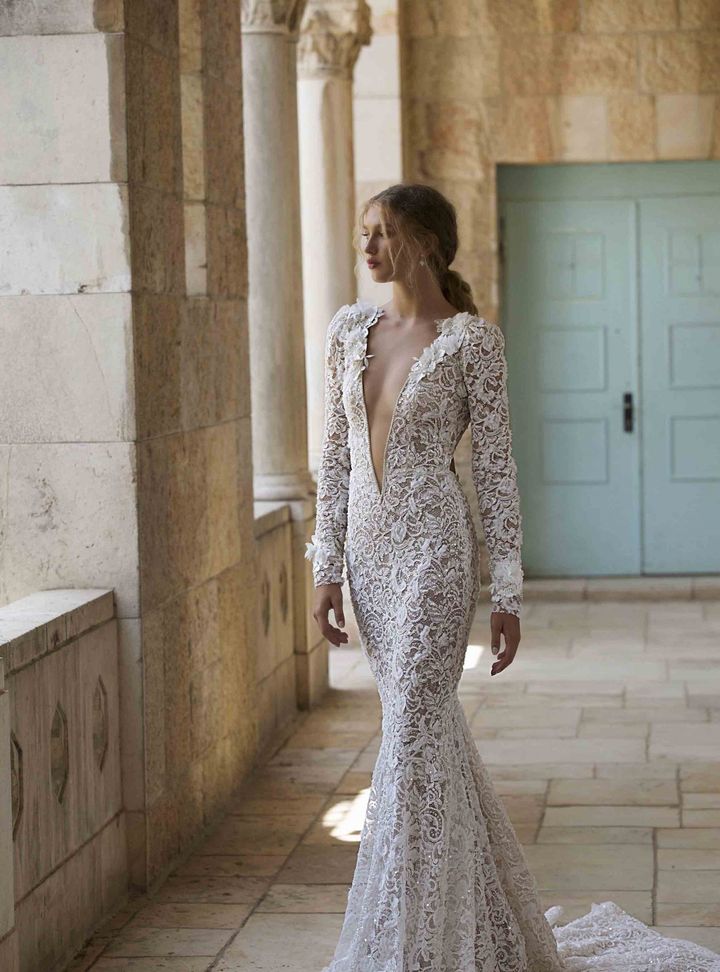 Berta Derin Dekolteli Gelinlik