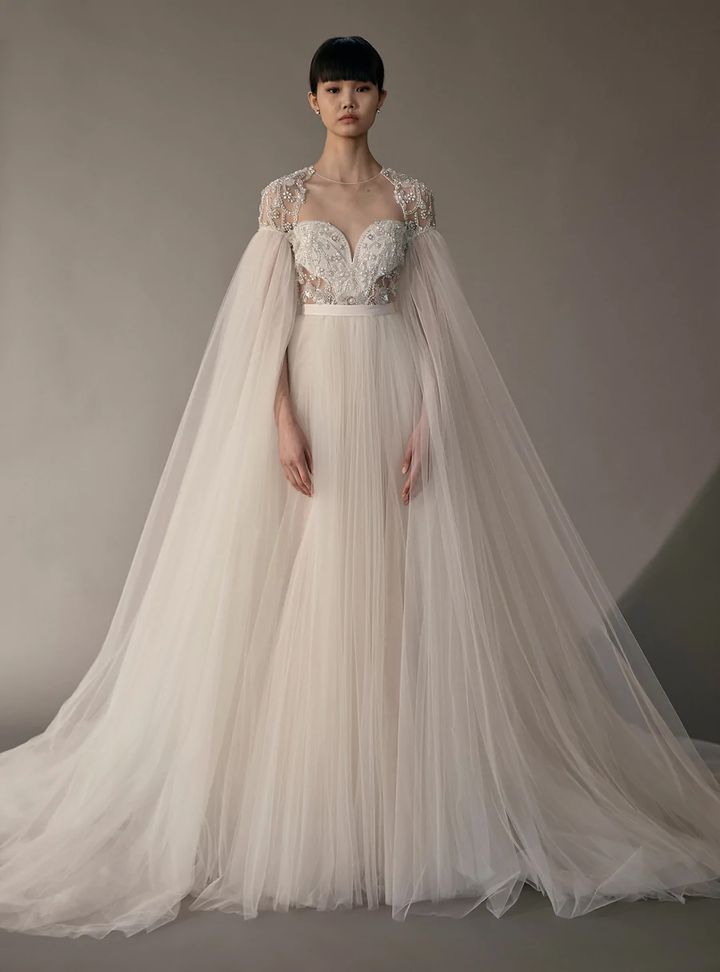Elie Saab Omuz Detaylı Gelinlik