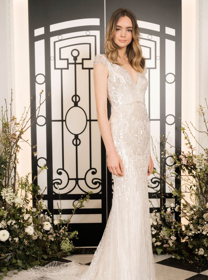 Jenny Packham V Yaka Gelinlik