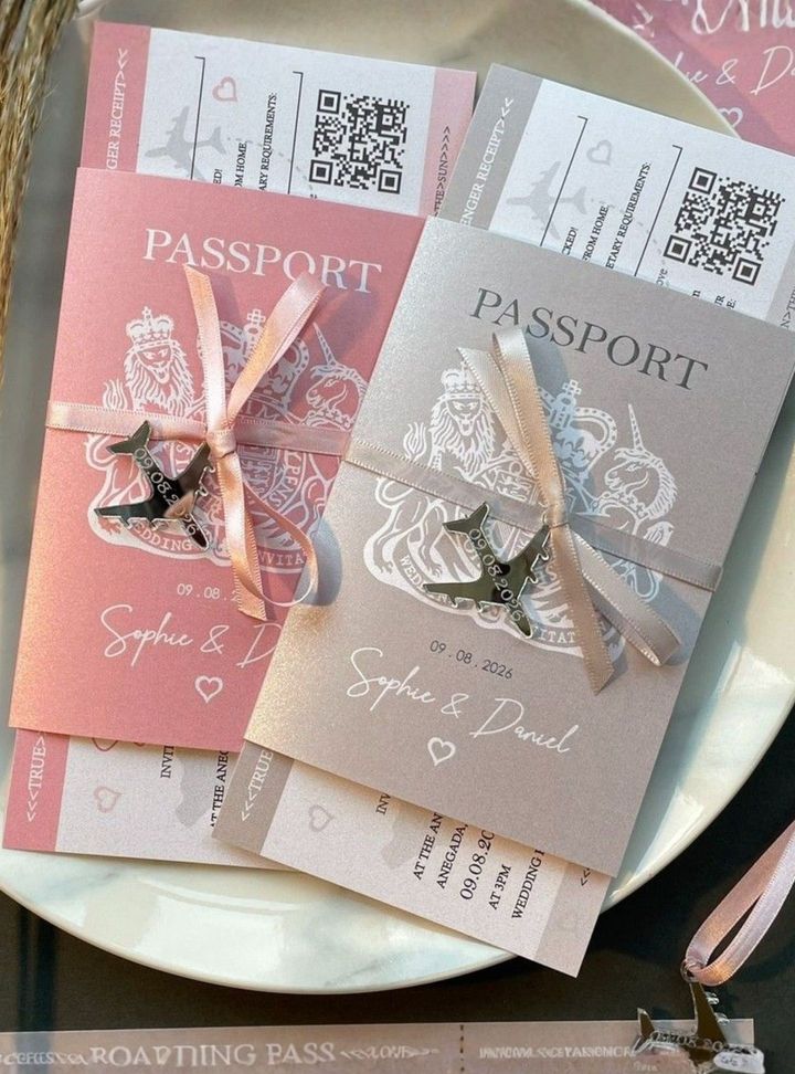 DVT-105-26 Düğün Pasaport Davetiye