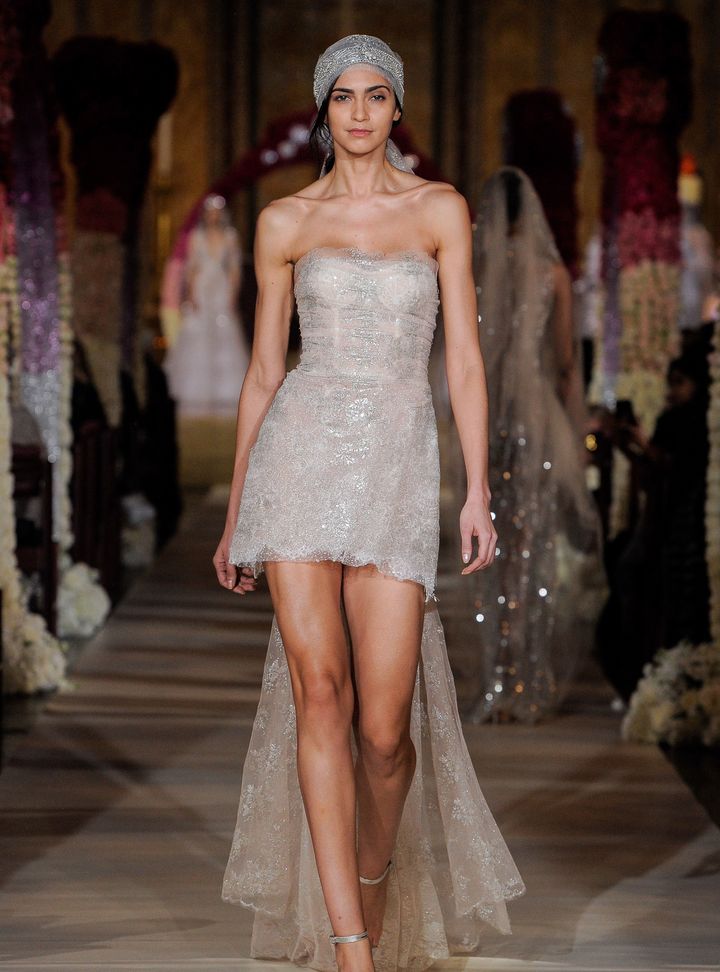 Reem Acra Mini Gelinlik