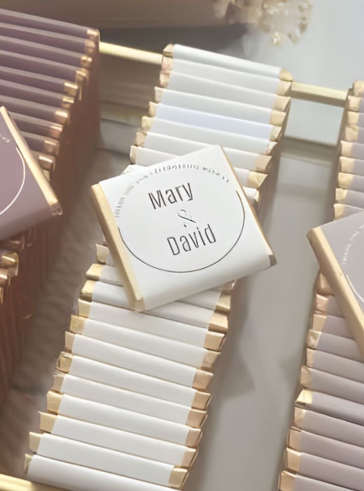 Gold-Beyaz Söz-Nişan Çikolatası Çikolata / Kurabiye Söz - Nişan Hediyelik