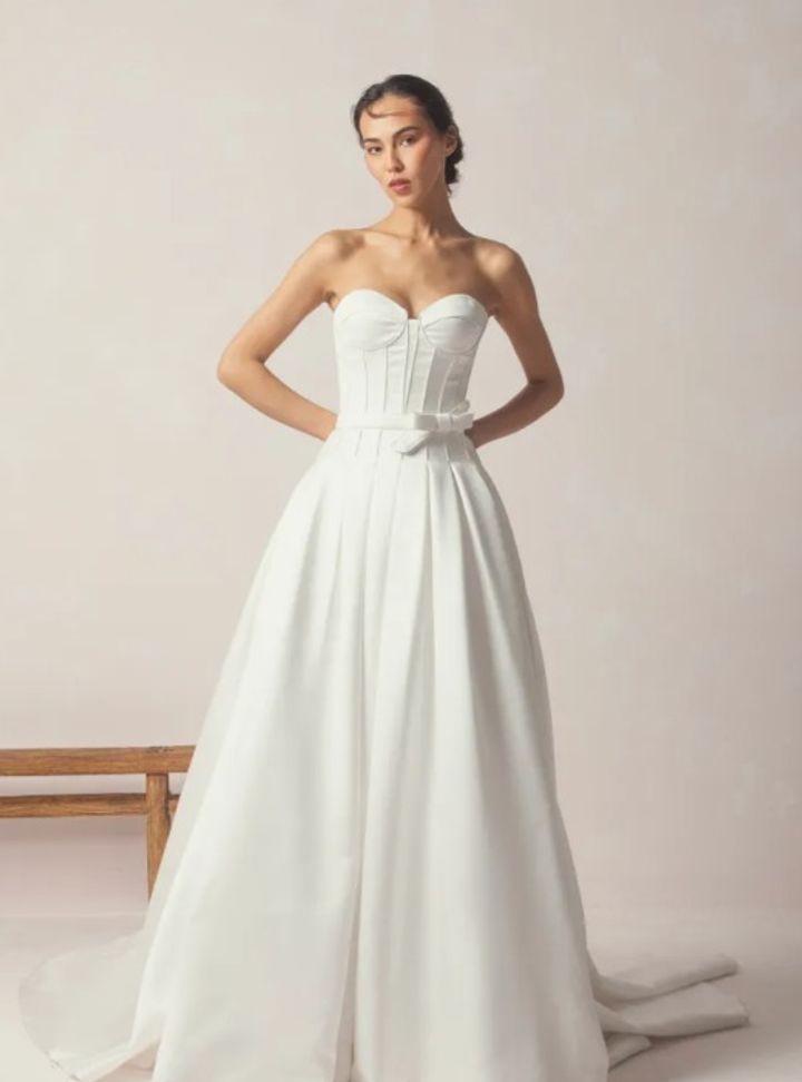 2025 Rami Al Ali -20-25 A Kesim Straplez Modern Gelinlik