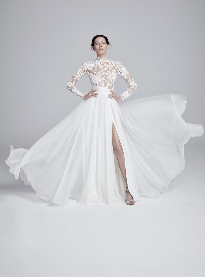 Suzanne Neville Hakim Yaka Gelinlik