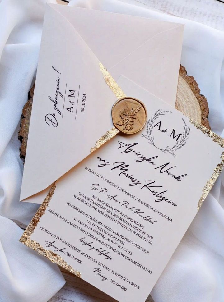 DVT-203-26 Altın Varaklı Düğün Davetiye