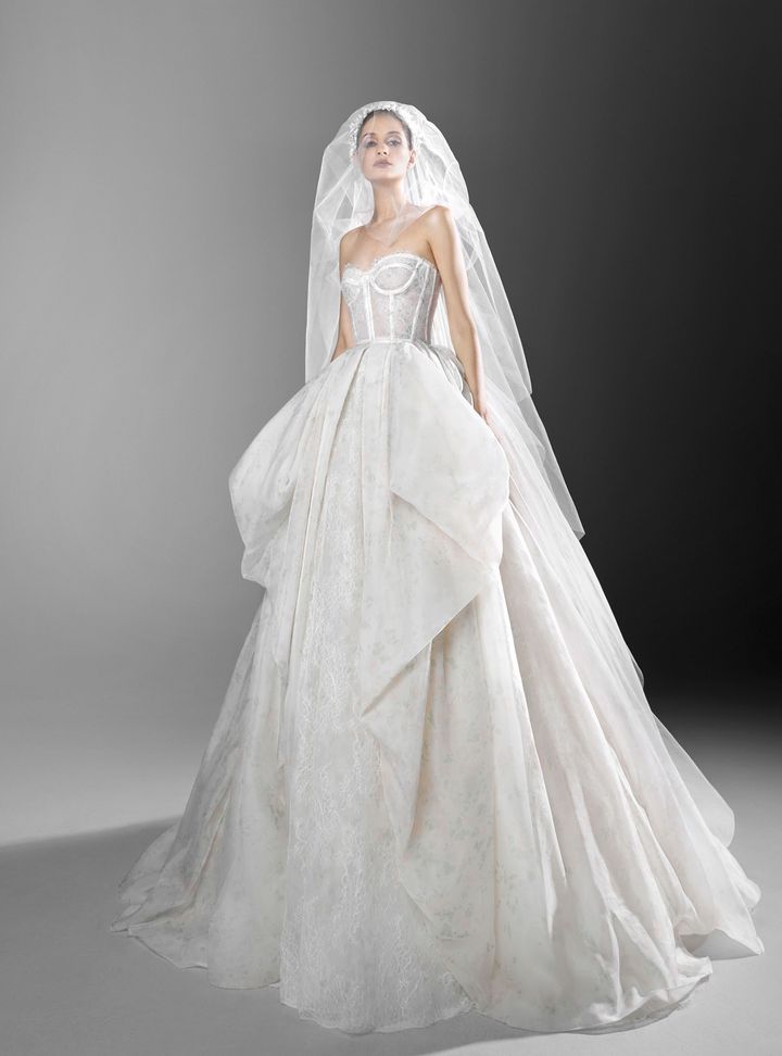 Zuhair Murad Katlı Etekli Gelinlik