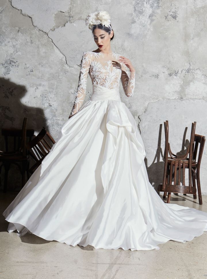 Zuhair Murad Asimetrik Etekli Gelinlik