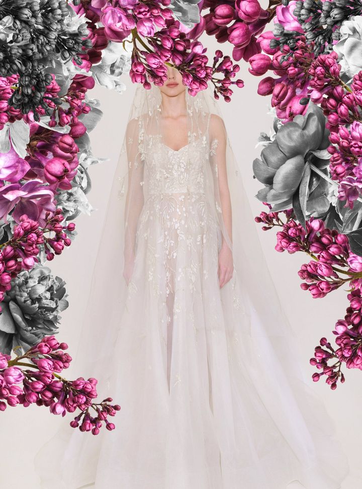 Reem Acra Askılı Gelinlik