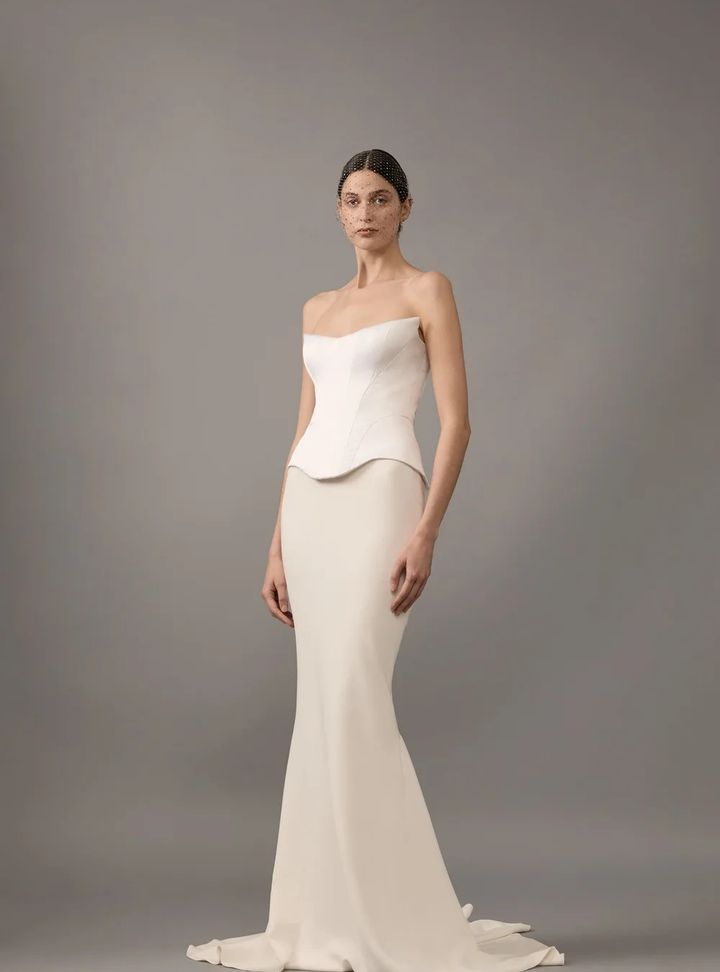 2026 House Of Gilles 27-26 Balık Kesim Bohem Straplez Gelinlik