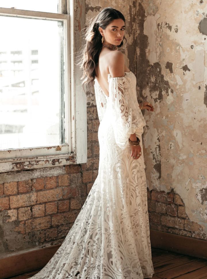 Rue de Seine Balon Kol Gelinlik