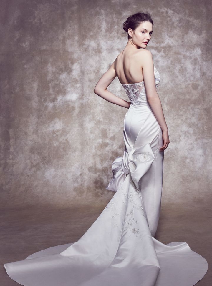 Marchesa Sırt Dekolteli Gelinlik