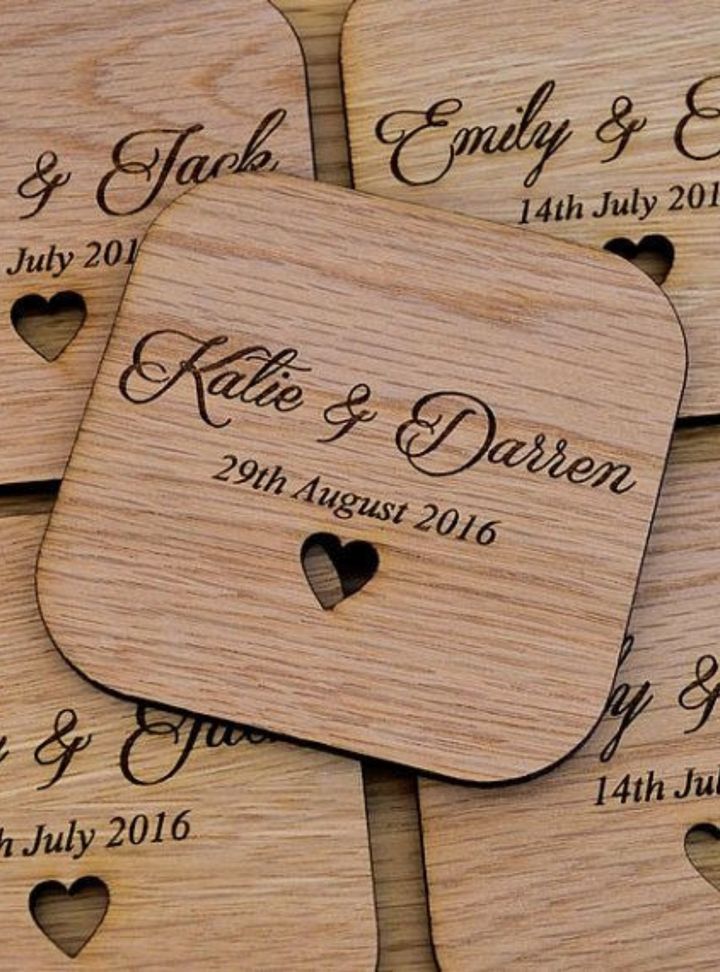 Ahşap Bardak Altlığı Hediyelik Bardak Altlığı Söz - Nişan Hediyelik