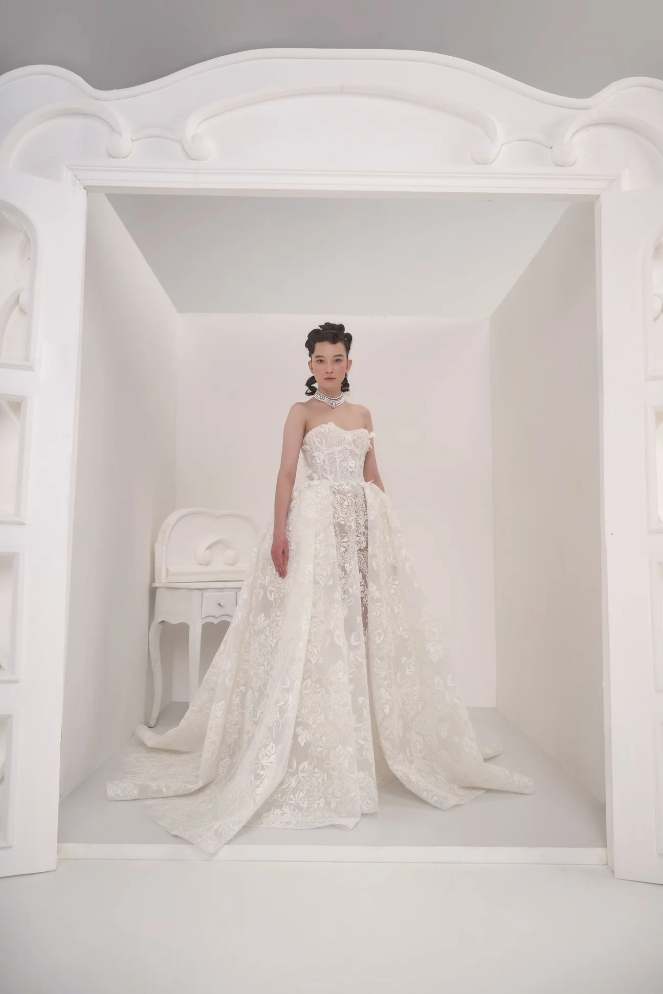 2026 Saiid Kobeisy -24-26 Prenses Kesim Straplez Romantik Gelinlik