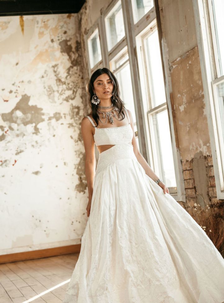 Rue de Seine Kare Yaka Gelinlik