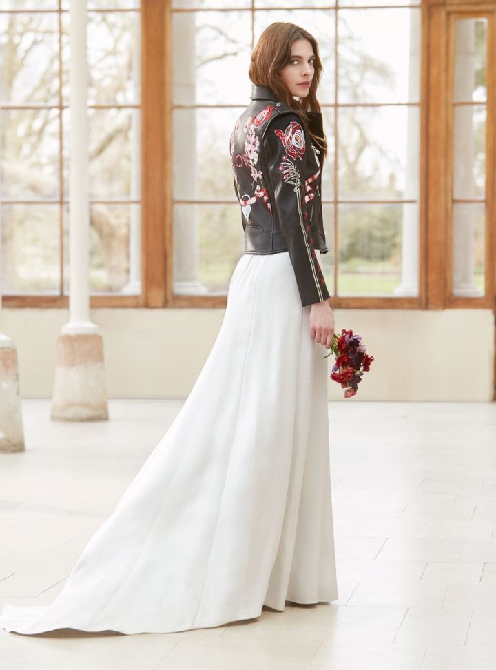 Temperley London Renkli Ceketli Gelinlik