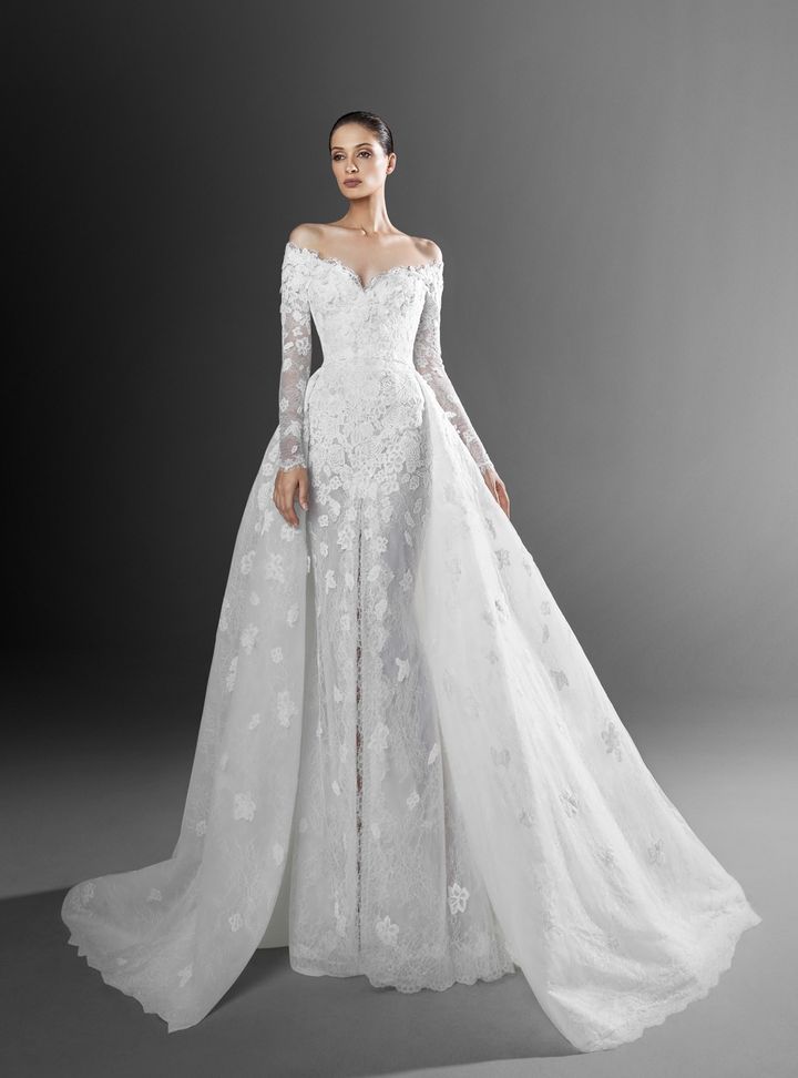 Zuhair Murad Uzun Kollu Gelinlik