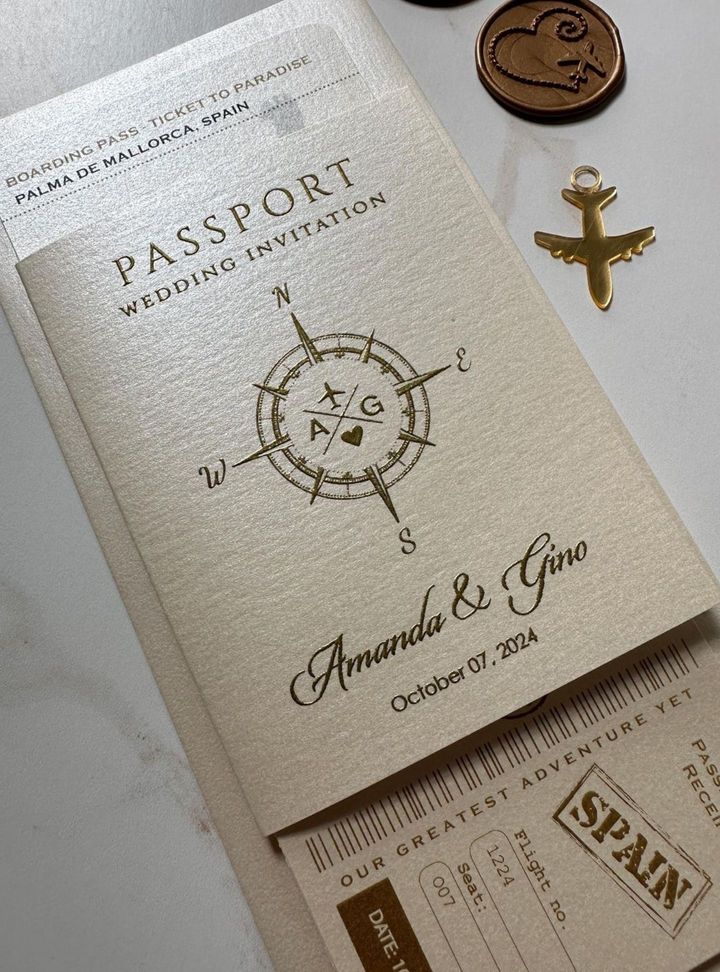 DVT-106-26 Düğün Pasaport Davetiye