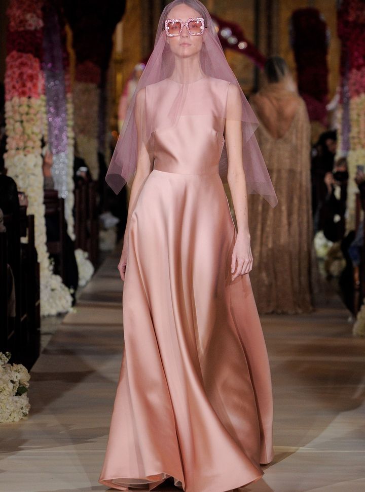 Reem Acra  Pembe Gelinlik