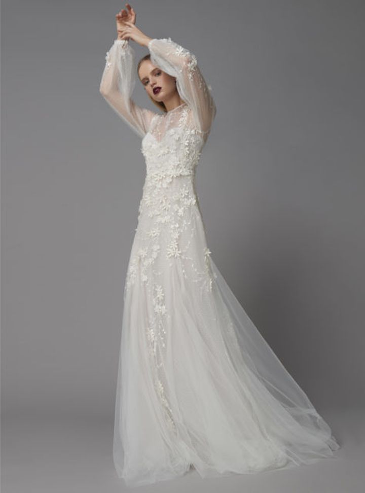 Costarellos Hakim Yaka Sade Gelinlik