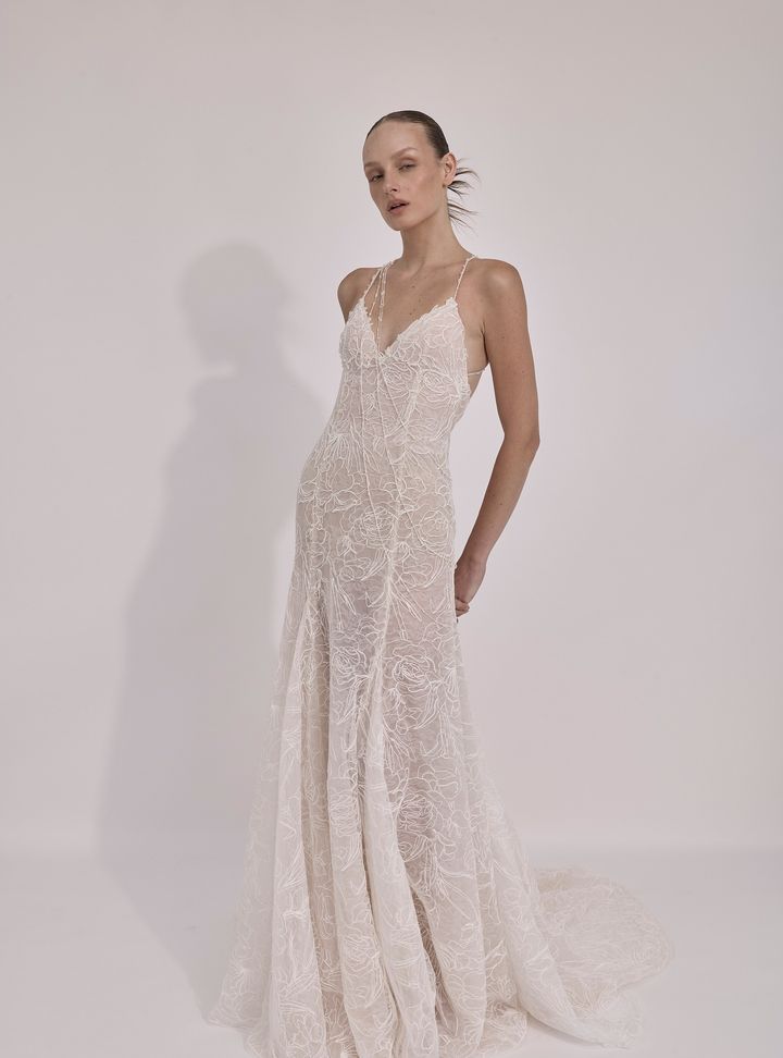 2026 Mira Zwillinger 16-26 Bohem V Yaka Modern Gelinlik