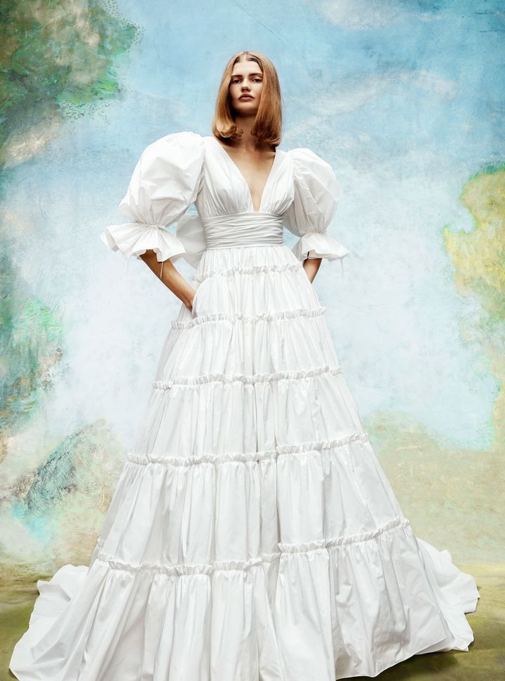 Viktor & Rolf Karpuz Kollu Gelinlik