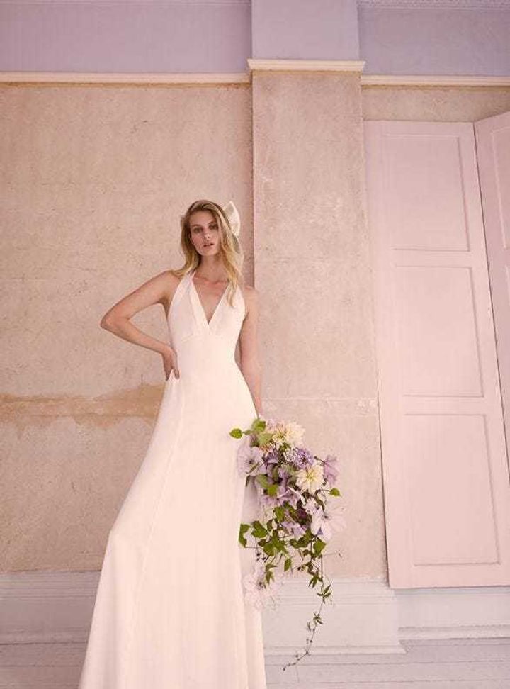 Temperley London Boyundan Bağlamalı Gelinlik