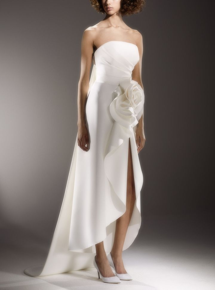 Viktor & Rolf Önü Kısa Arkası Uzun Gelinlik