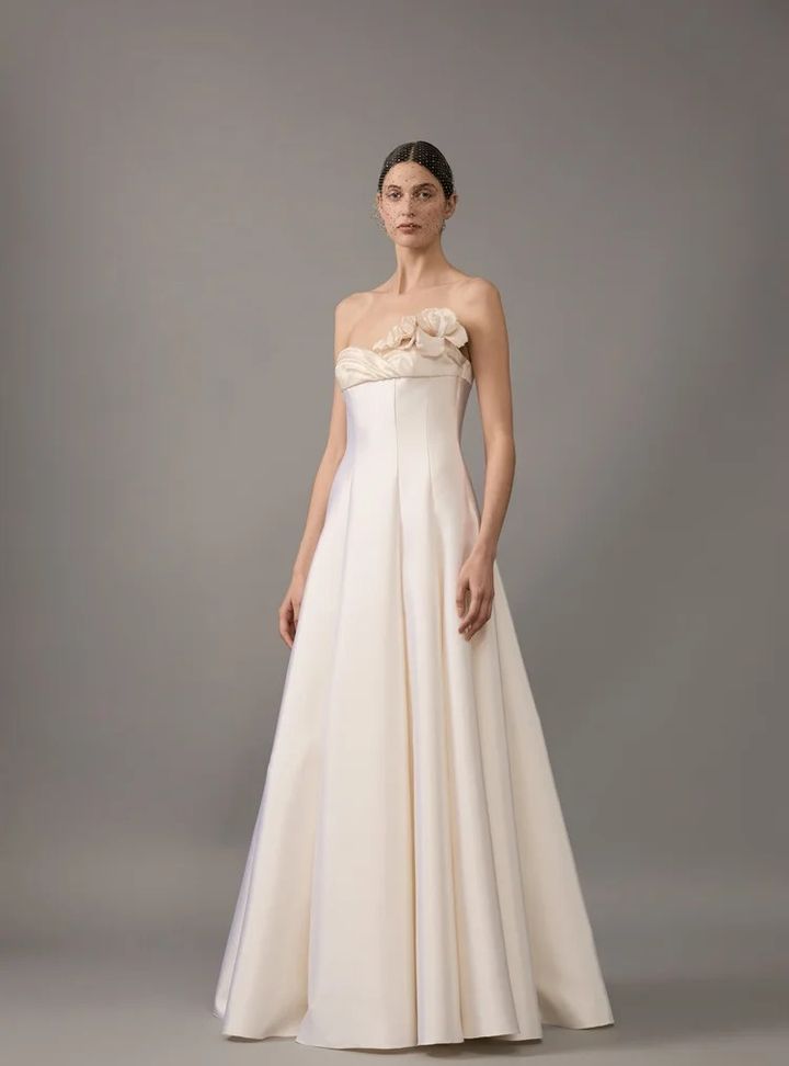 2026 House Of Gilles 22-26 A Kesim Straplez Vintage Gelinlik