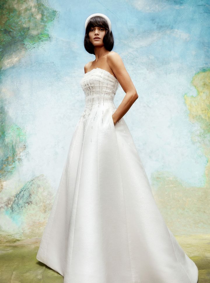 Viktor & Rolf Straplez Yaka Cepli Gelinlik