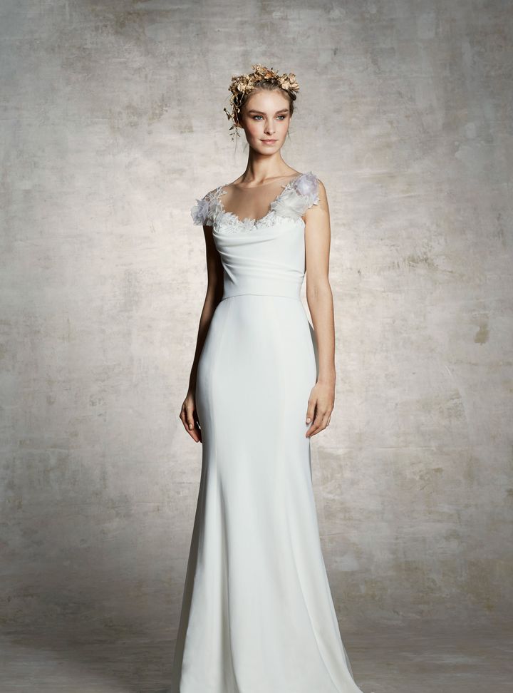 Marchesa U Yaka Sade Gelinlik