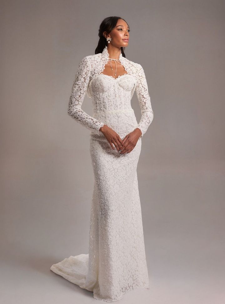 2026 Verdin 20-26 Balık Kesim Straplez Vintage Gelinlik