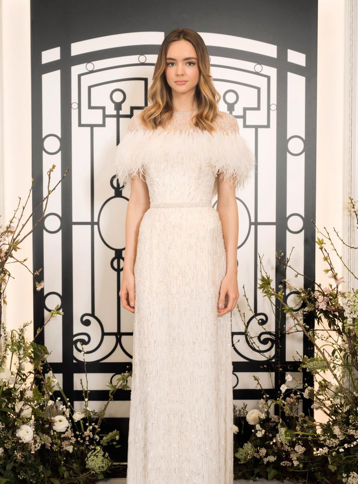 Jenny Packham Düşük Omuz Gelinlik
