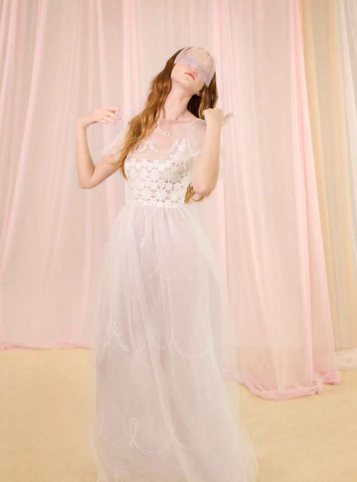 2026 Honor-12-26 A Kesim Bohem Dekoltesiz Gelinlik