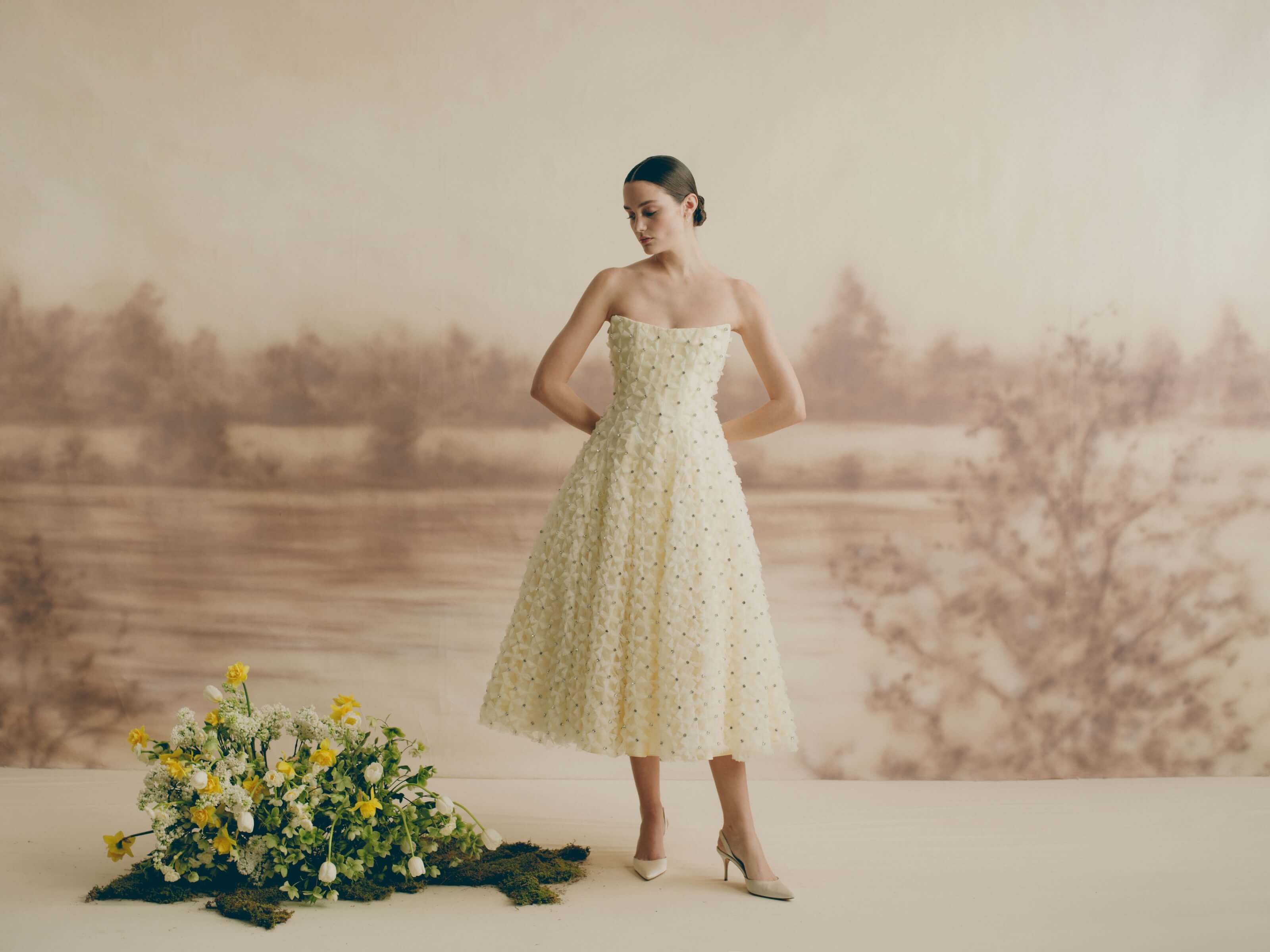 2026 Markarian -6-26 A Kesim Straplez Modern Gelinlik