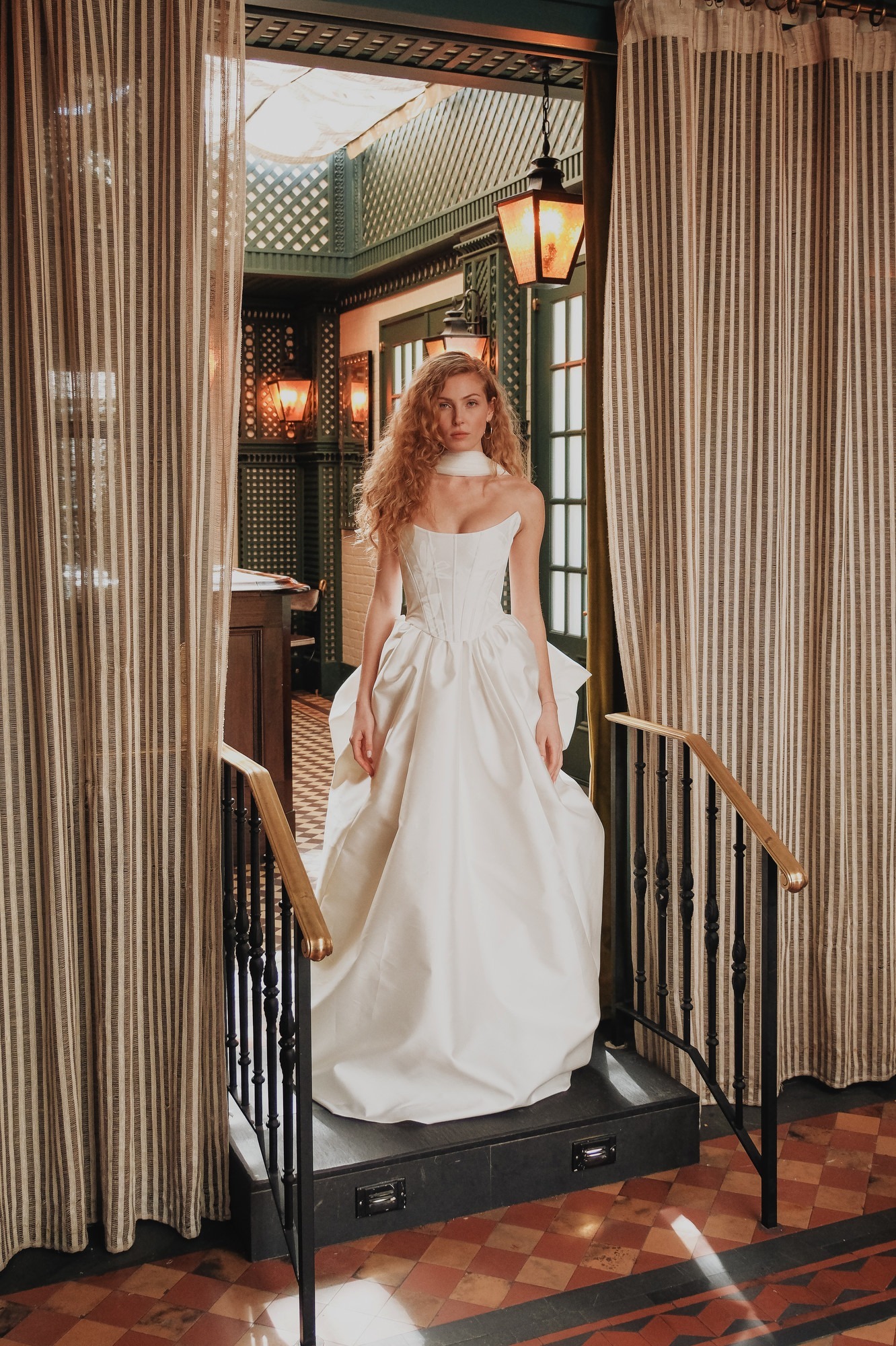 2026 Sarah Seven 1-26 Prenses Kesim Straplez Göğüs Dekolteli Gelinlik