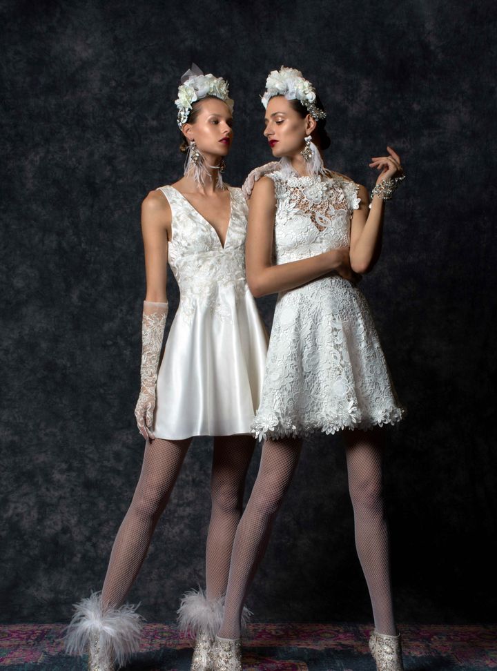 Naeem Khan Kısa Gelinlik