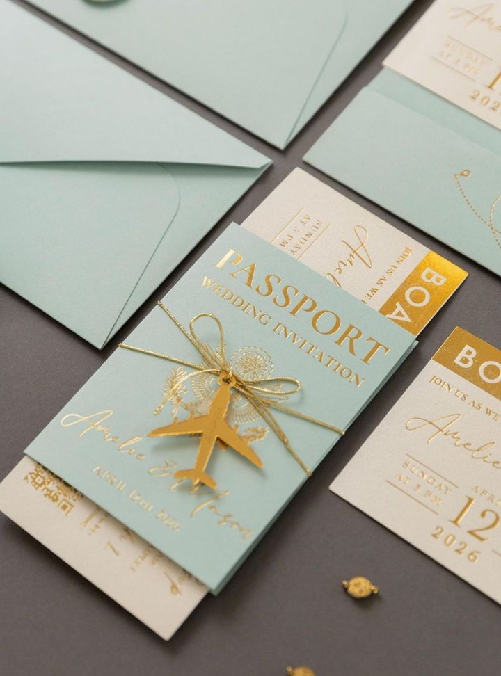 DVT-95-26 Düğün Pasaport Davetiye
