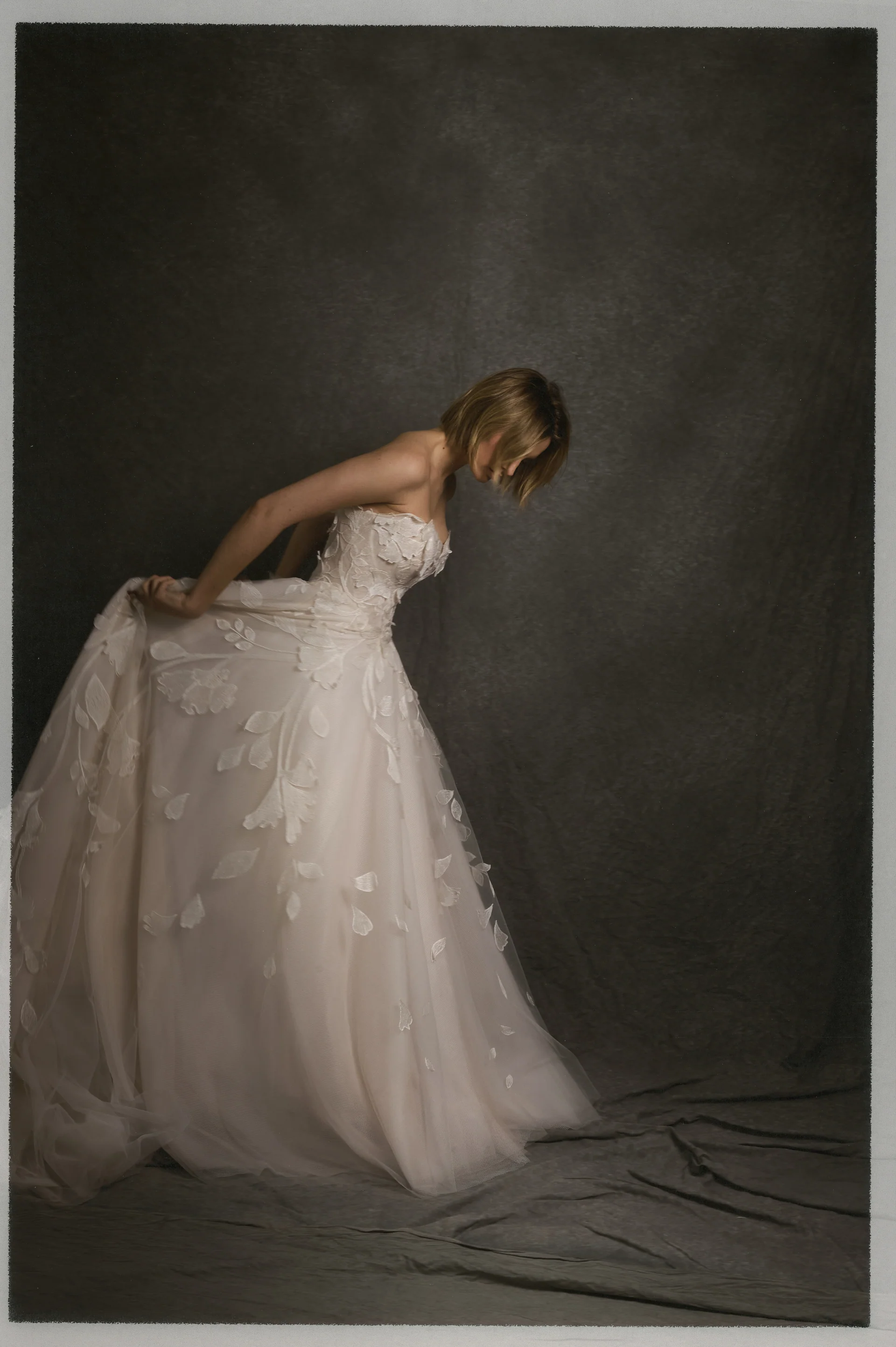 2026 Enaura -11-26 A Kesim Straplez Sırt Dekolteli Gelinlik