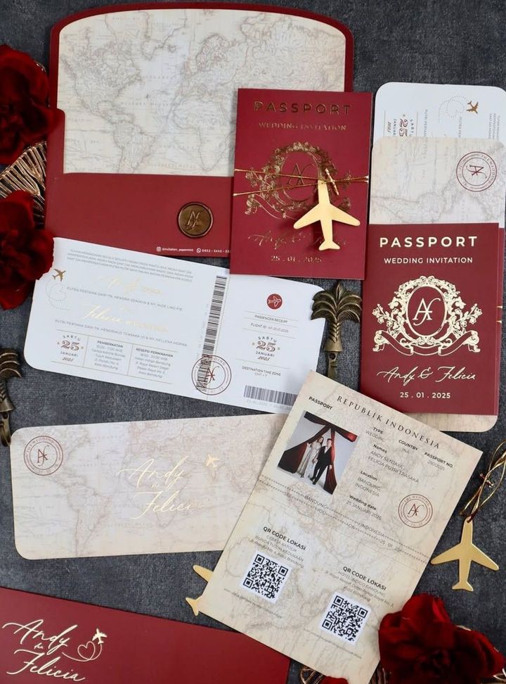 DVT-102-26 Düğün Pasaport Davetiye