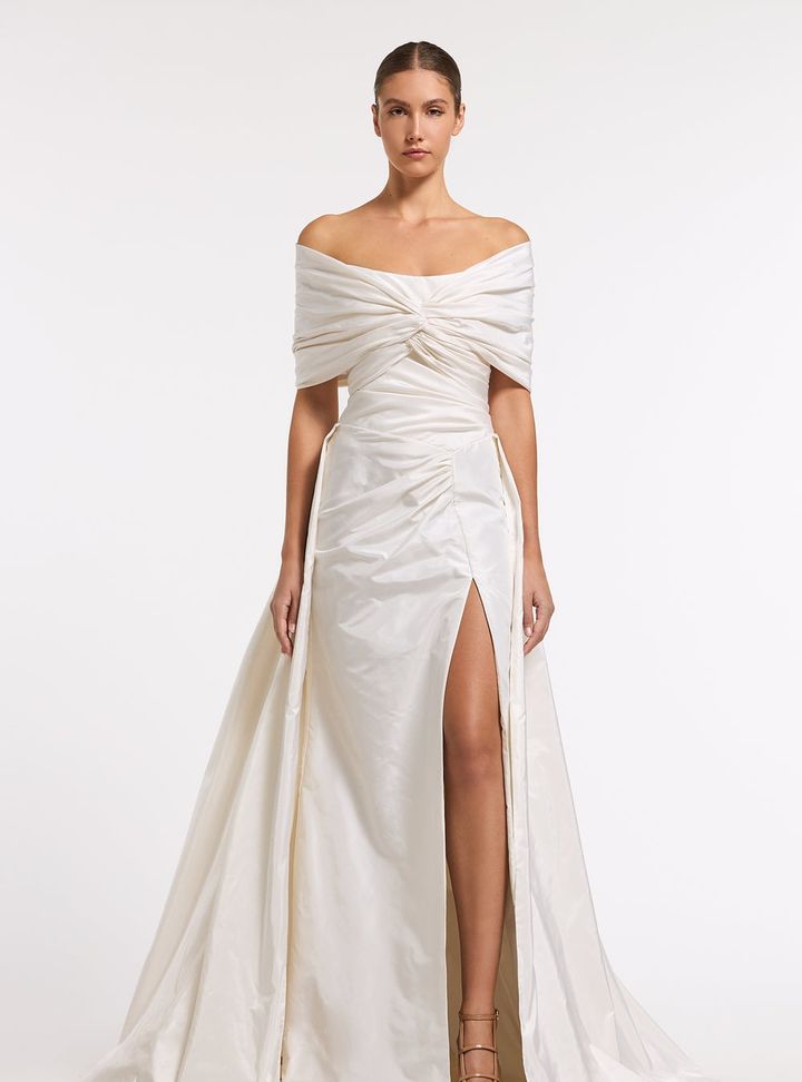 2026 Costarellos-16-26 Straplez Modern Düz Kesim Gelinlik