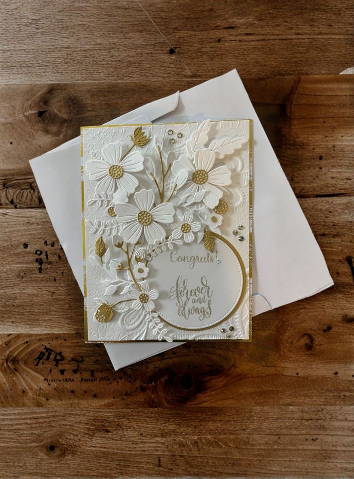 DVT-70-26 Düğün Çiçekli Davetiye