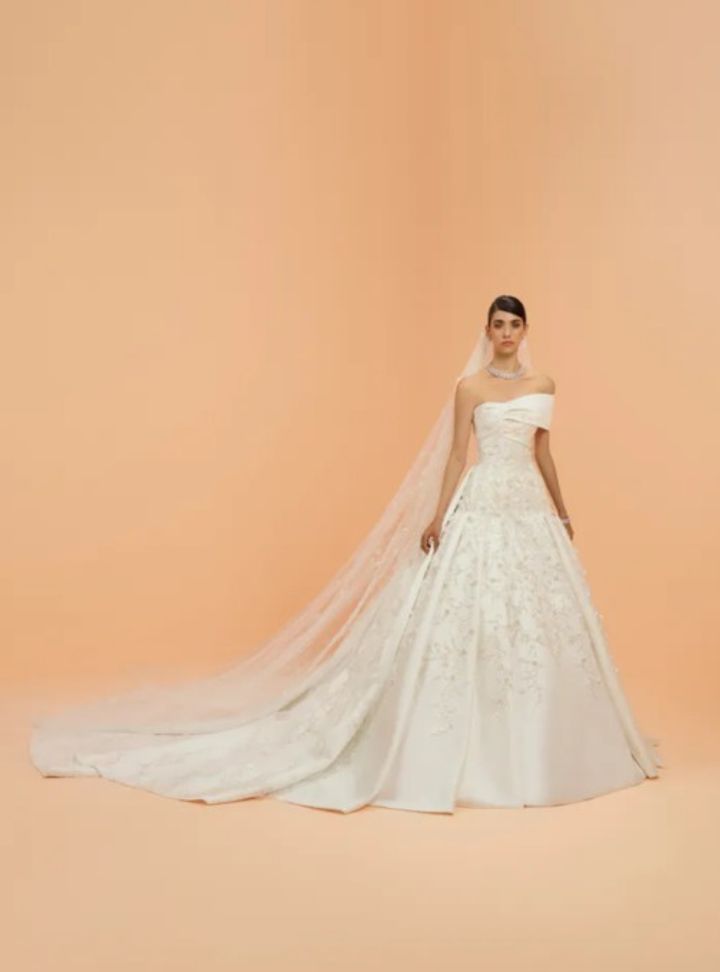 2025 Rami Al Ali -22-25 Prenses Kesim Straplez Modern Gelinlik