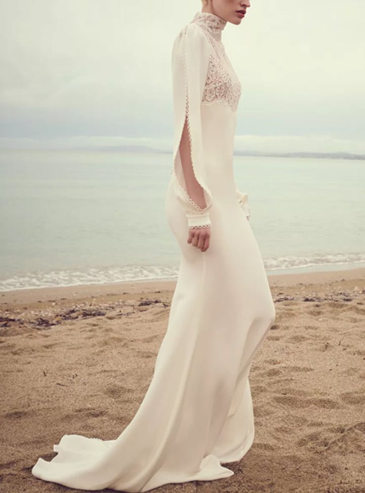 Costarellos Uzun Kollu Gelinlik