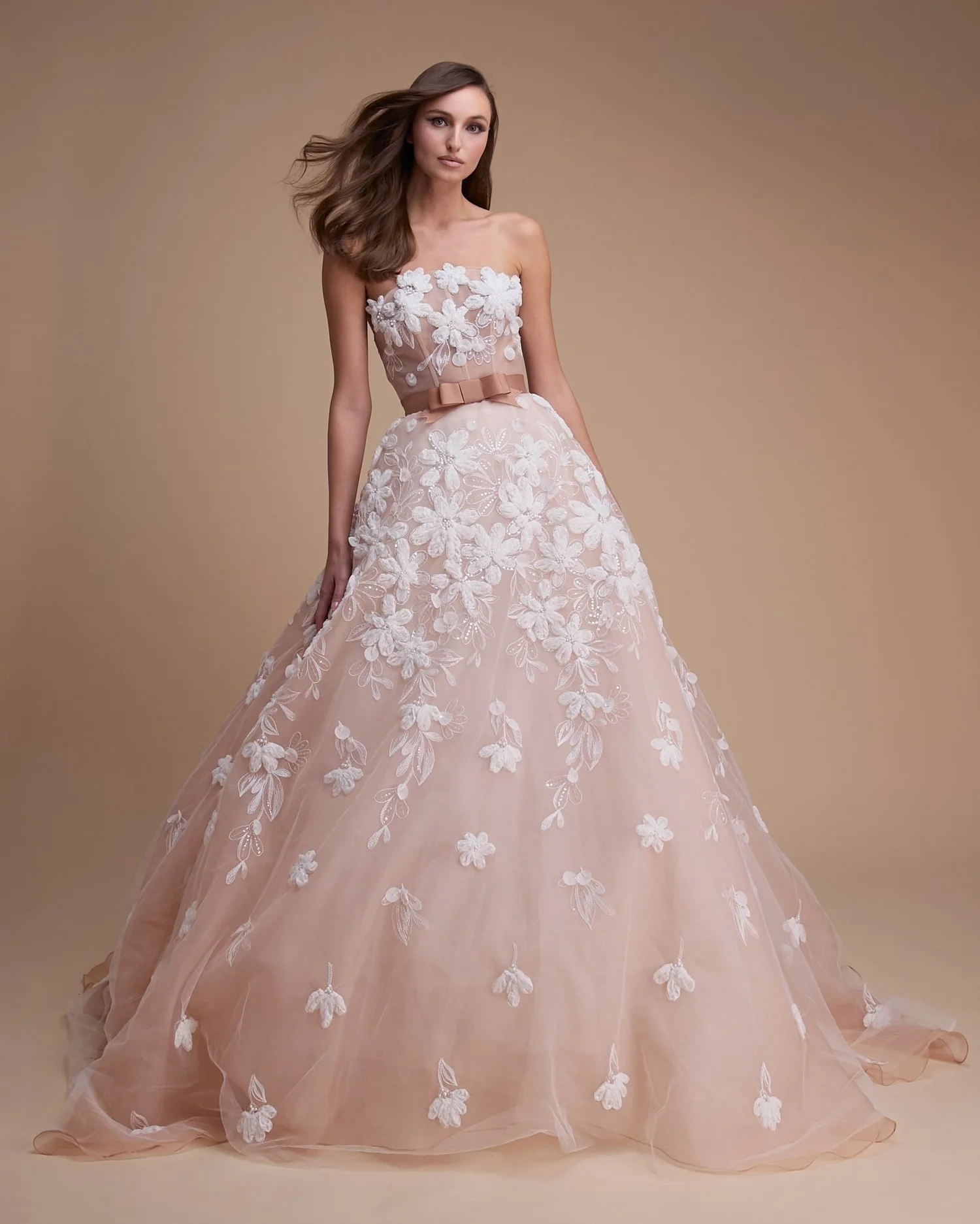 2026 Jaclyn Whyte -13-26 Prenses Kesim Straplez Romantik Gelinlik