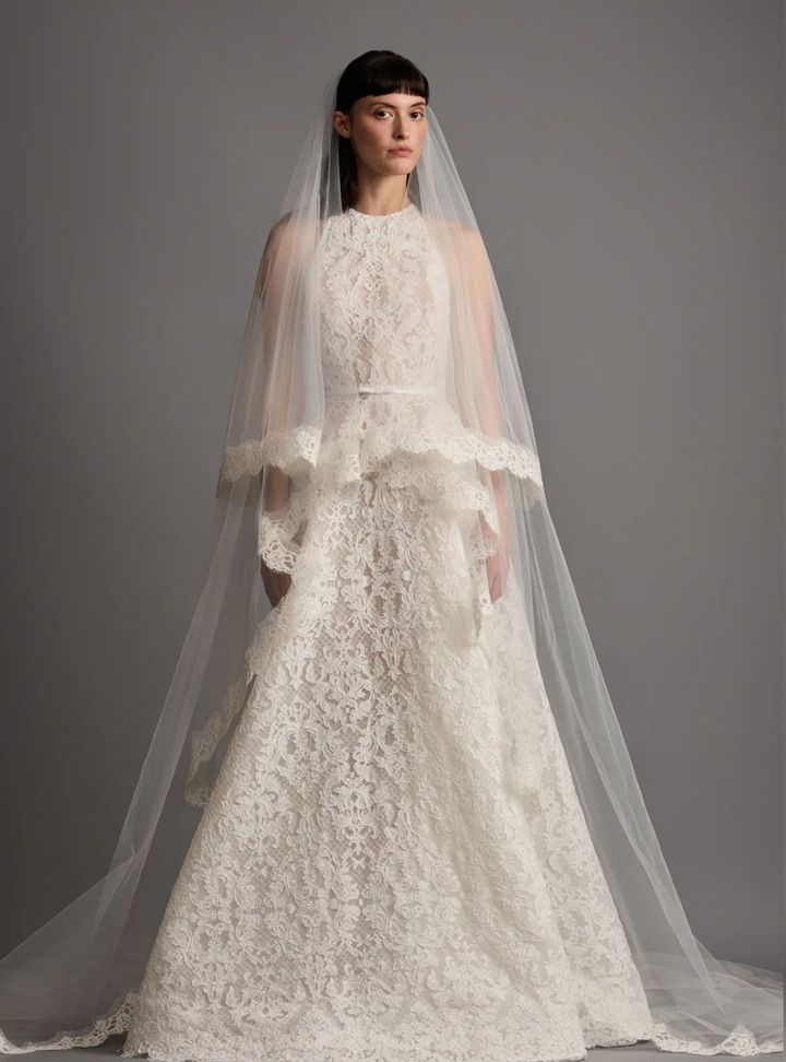 2026 House Of Gilles 50-26 A Kesim Vintage Halter Yaka Gelinlik