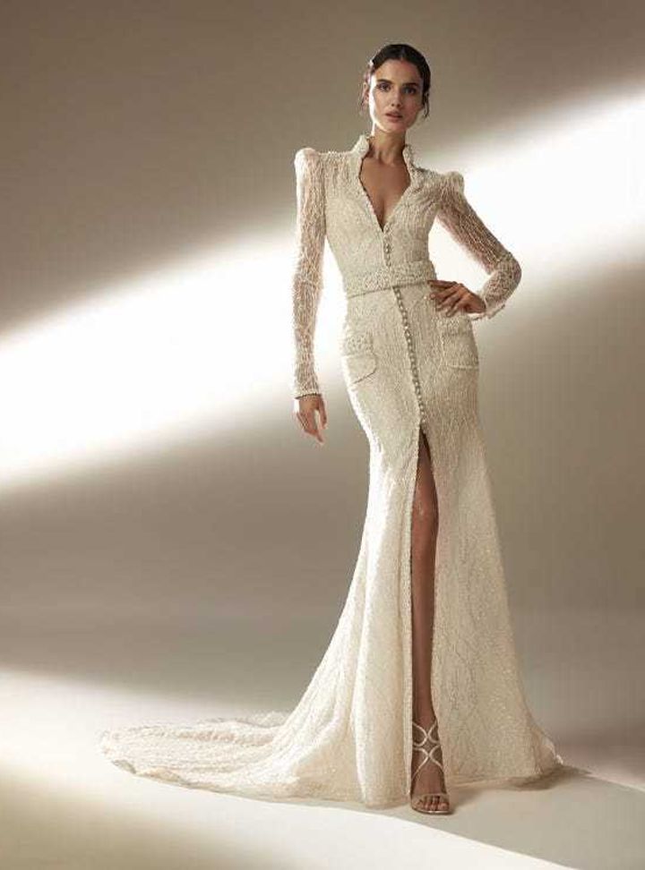 Pronovias Önden Düğmeli Gelinlik