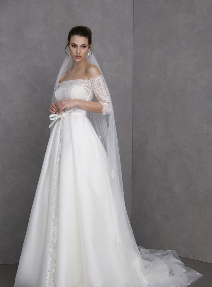 Valentini Spose Düşük Omuzlu Gelinlik