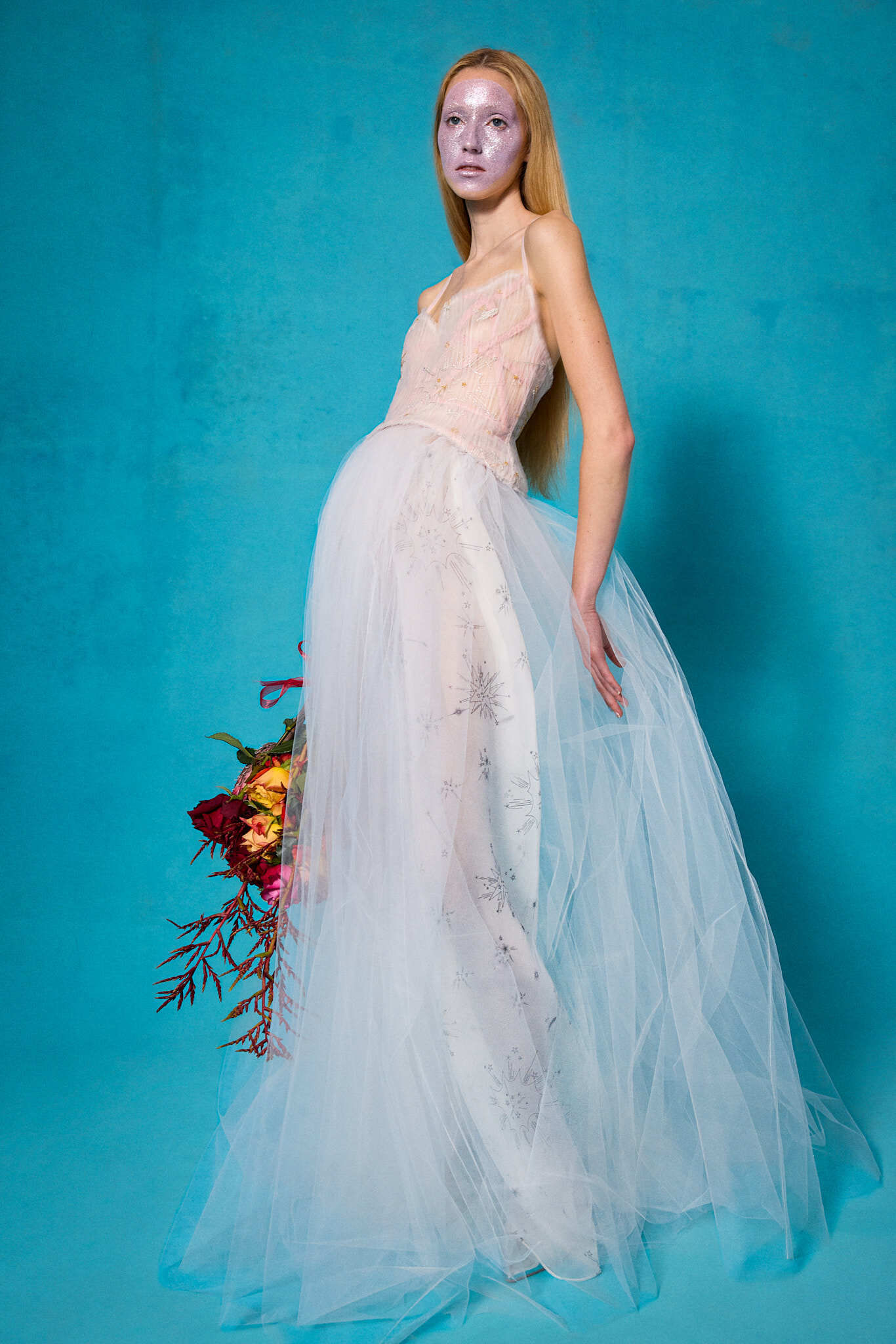 2026 Honor -10-26 A Kesim V Yaka Göğüs Dekolteli Gelinlik