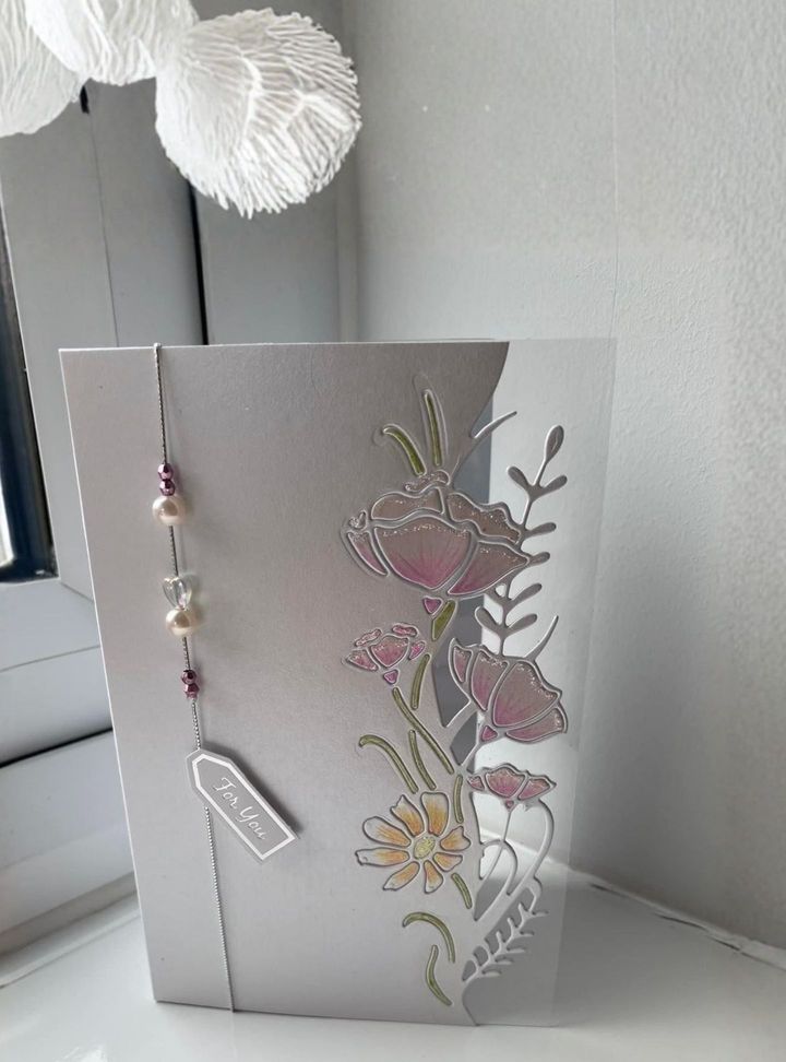 DVT-2-26 3 Boyutlu Düğün Çiçekli Davetiye