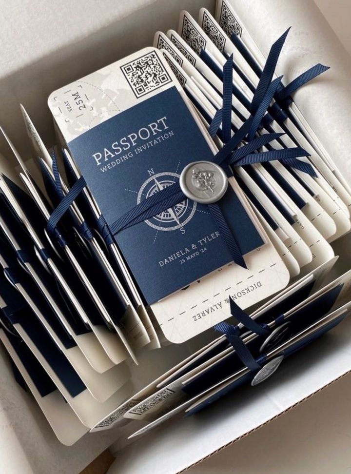 DVT-116-26 Düğün Pasaport Davetiye